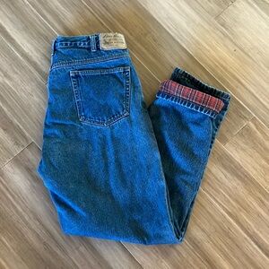 Eddie Bauer Flannel Lined Jeans 36X32